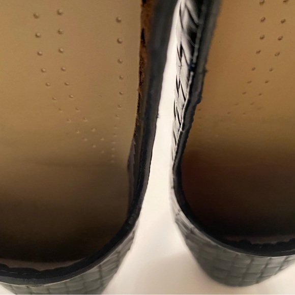 Trotters navy woven leather slip on loafer gently worn 8.5 N - Picture 10 of 15